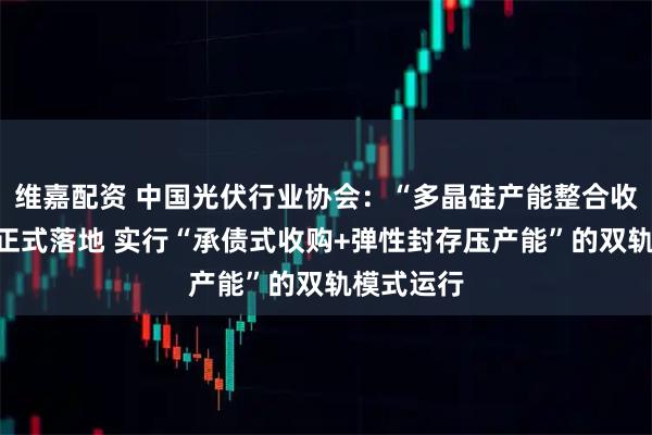 维嘉配资 中国光伏行业协会：“多晶硅产能整合收购平台”正式落地 实行“承债式收购+弹性封存压产能”的双轨模式运行