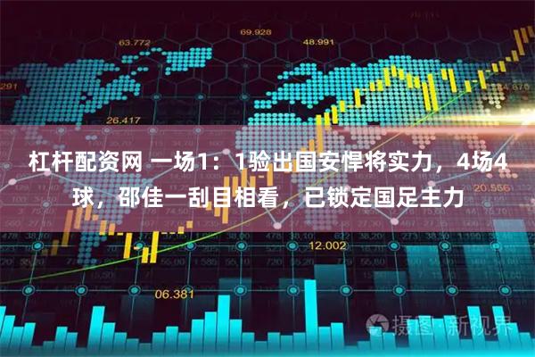 杠杆配资网 一场1：1验出国安悍将实力，4场4球，邵佳一刮目相看，已锁定国足主力